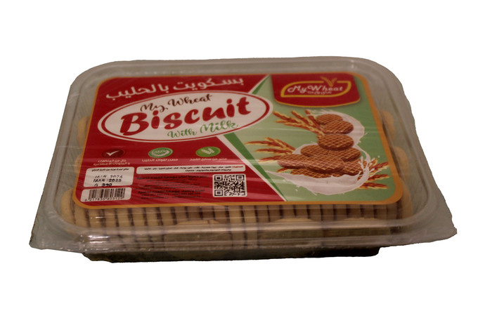 صحن بسكويت بالحليب ماي ويت نكهات مختلفة 300 غ